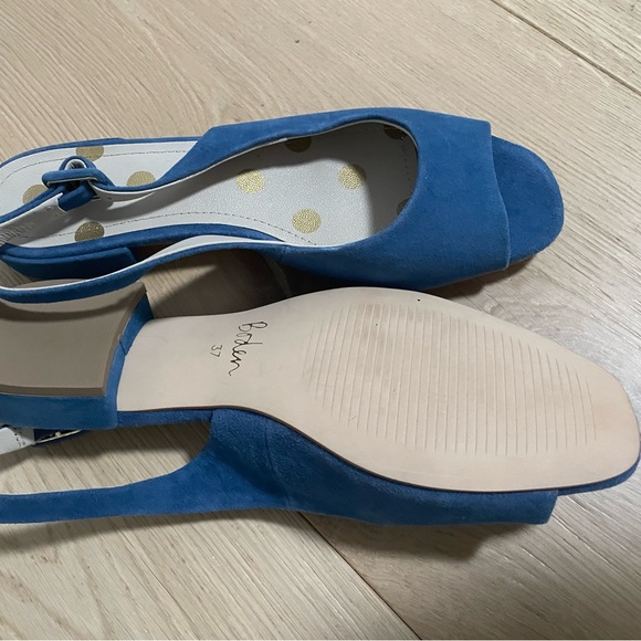 Boden Blue Suede Open-Toe Women's Shoes size 37 / 6.5 - Picture 3 of 13